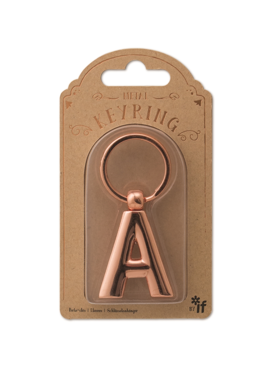 47301 Copper Letter Keyrings, Letter A
