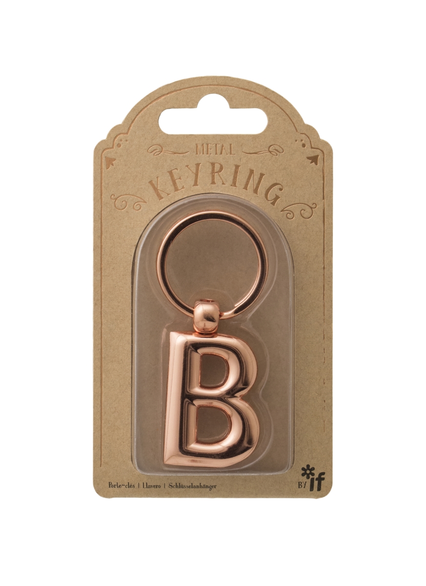 47302 Copper Letter Keyrings, Letter B
