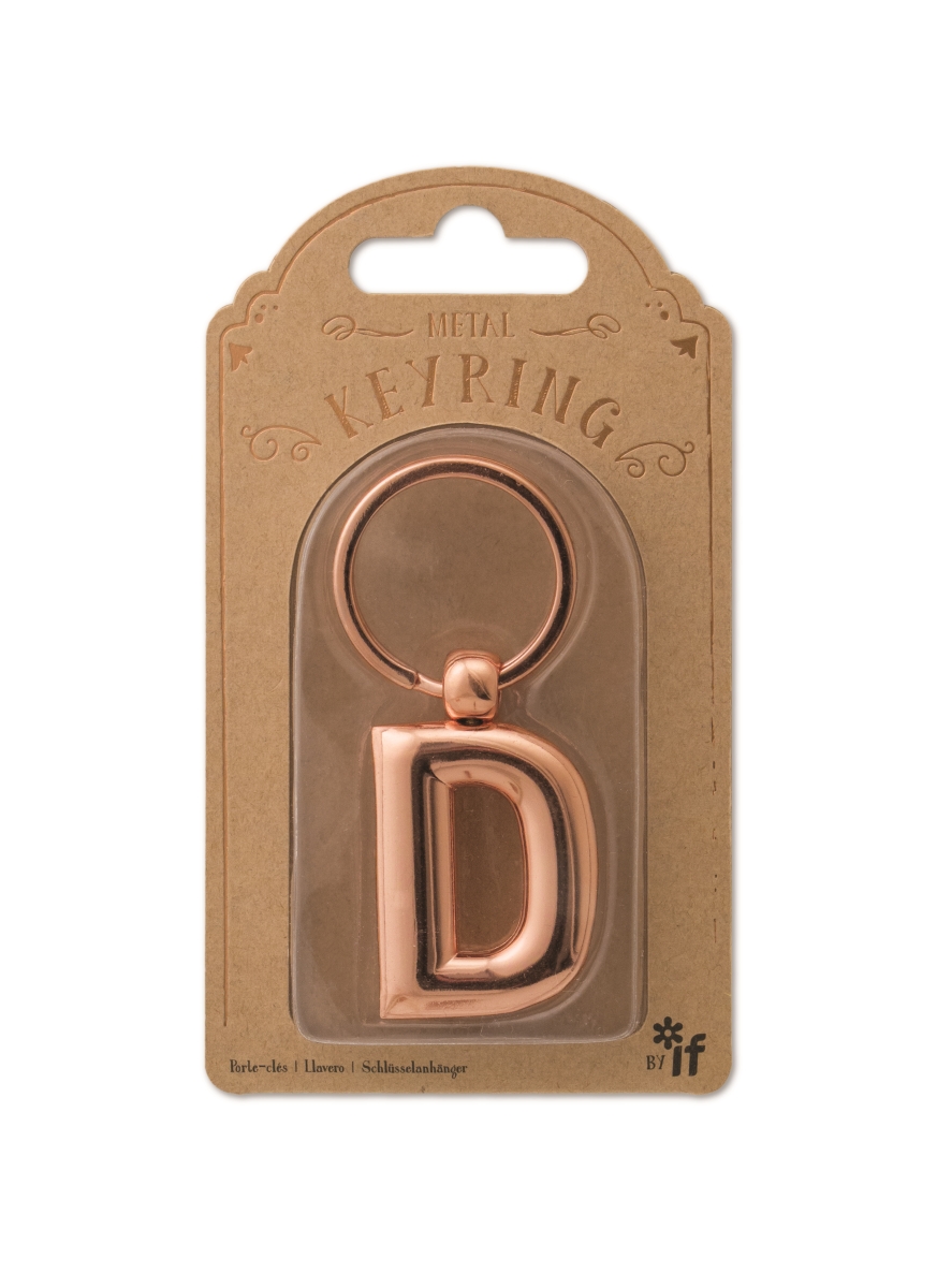 47304 Copper Letter Keyrings, Letter D