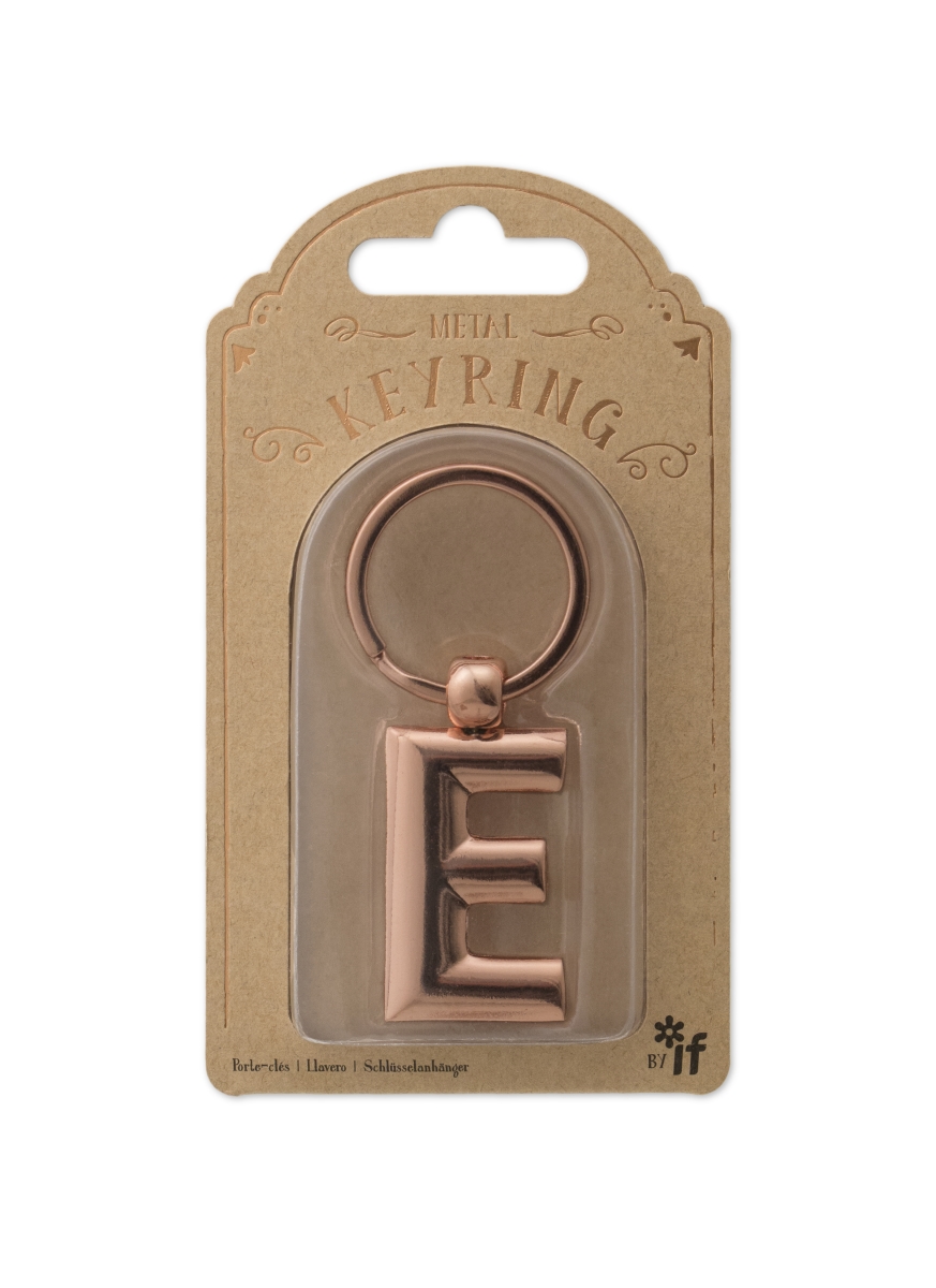 47305 Copper Letter Keyrings, Letter E