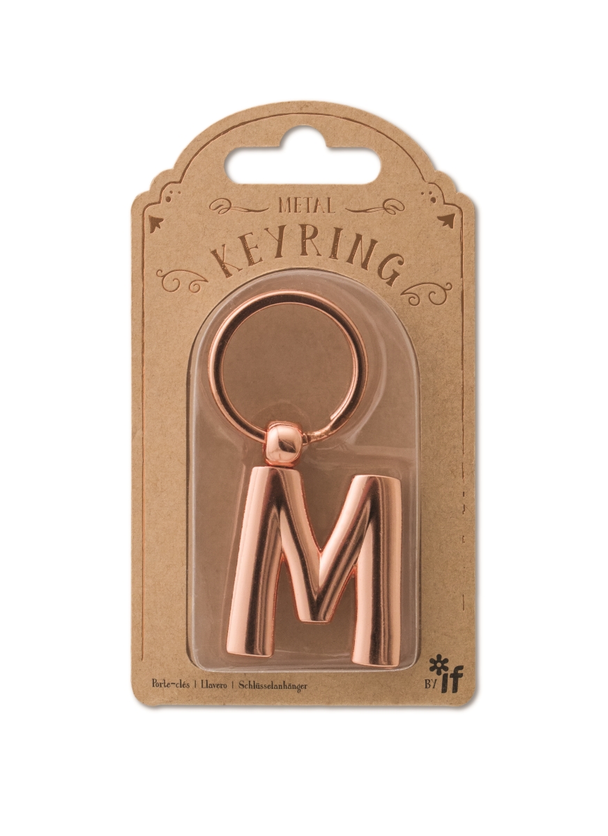 47313 Copper Letter Keyrings, Letter M