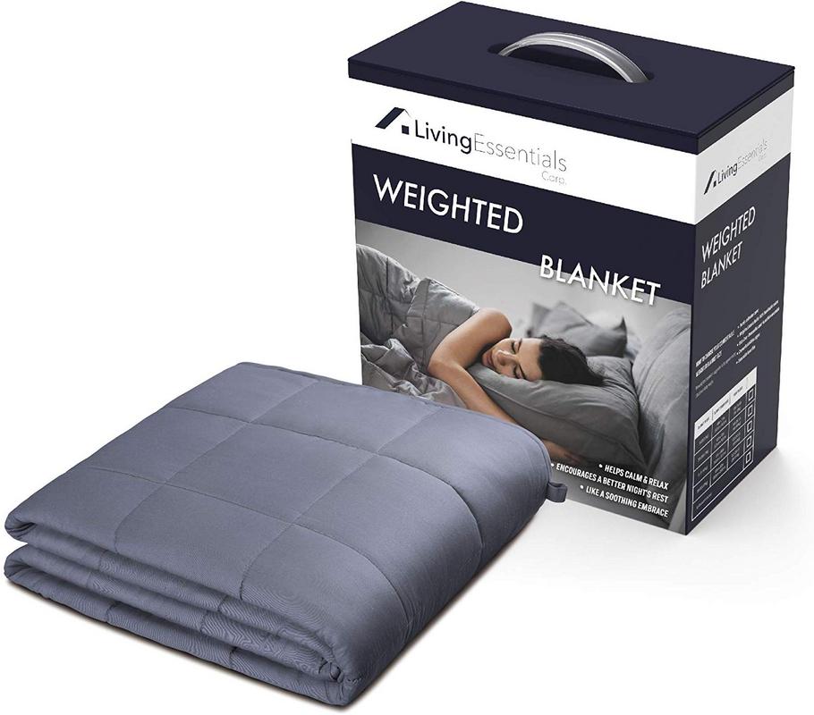 Bbwfdg0148 48 X 72 In. 15 Lbs Weighted Blanket - Twin, Grey