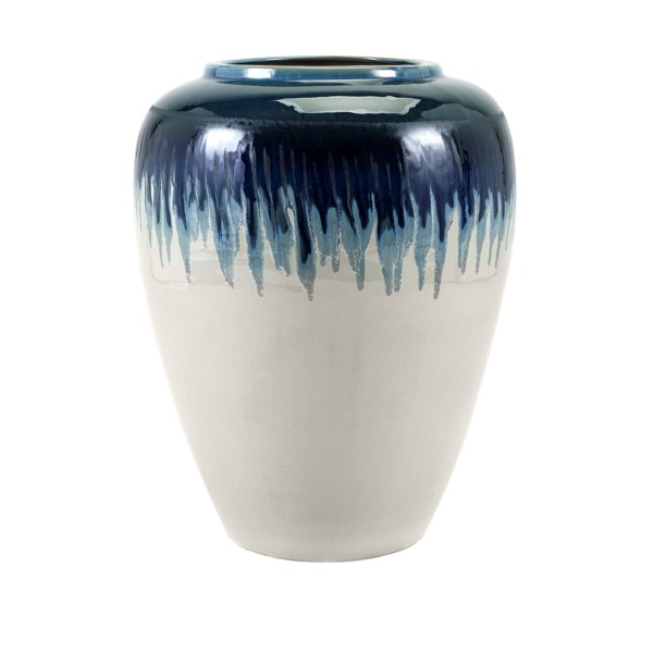 Imax 13727 Hamako Floor Vase, Teal
