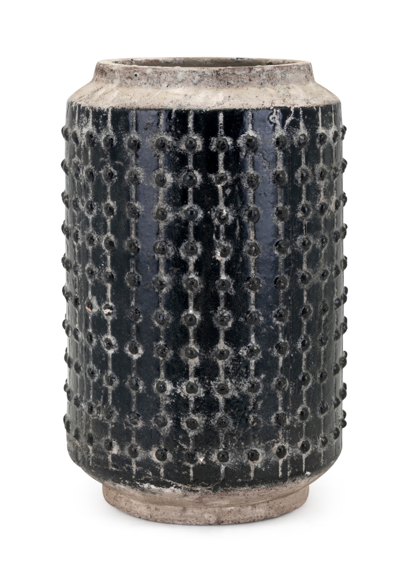 Mandra Terracotta Vase, Blue