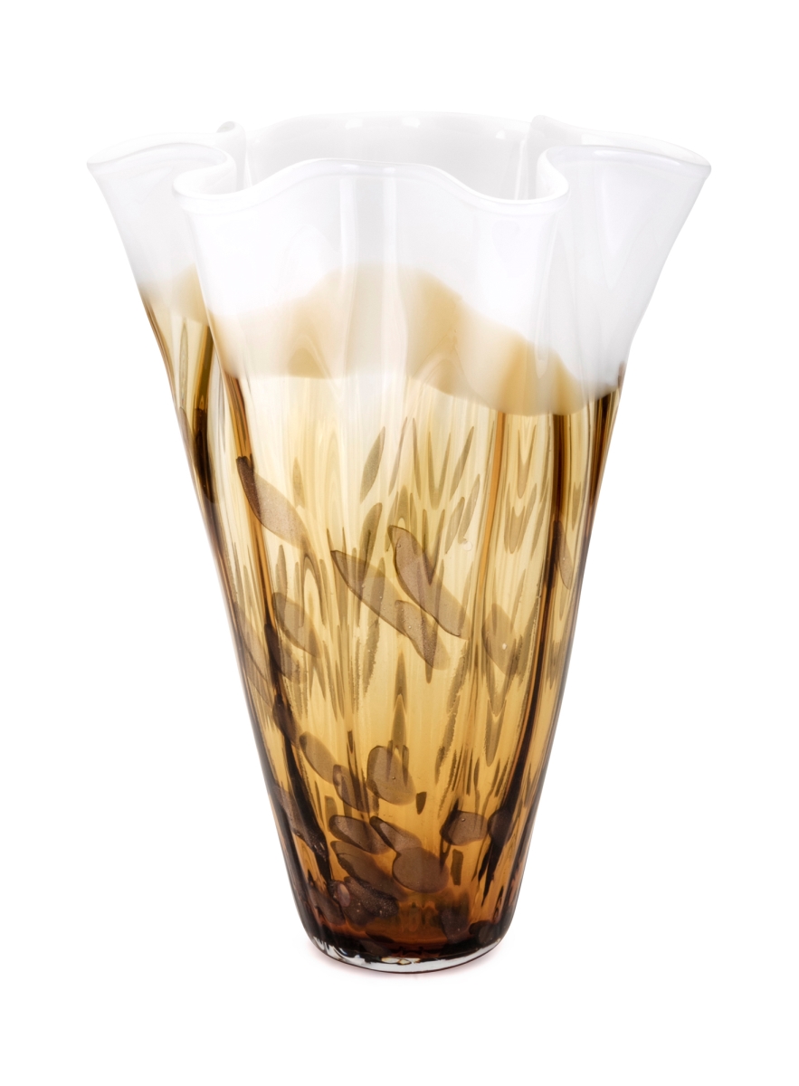 Imax 47975 Marcella Glass Vase, Gold