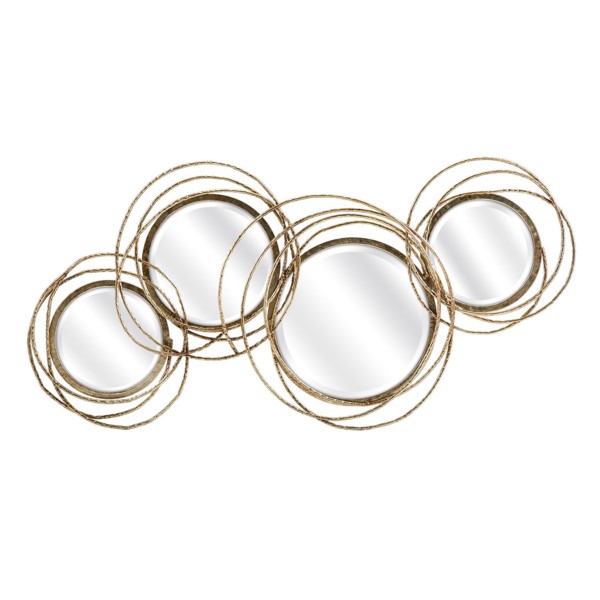 Imax 64452 Spherical Wall Mirror, Gold