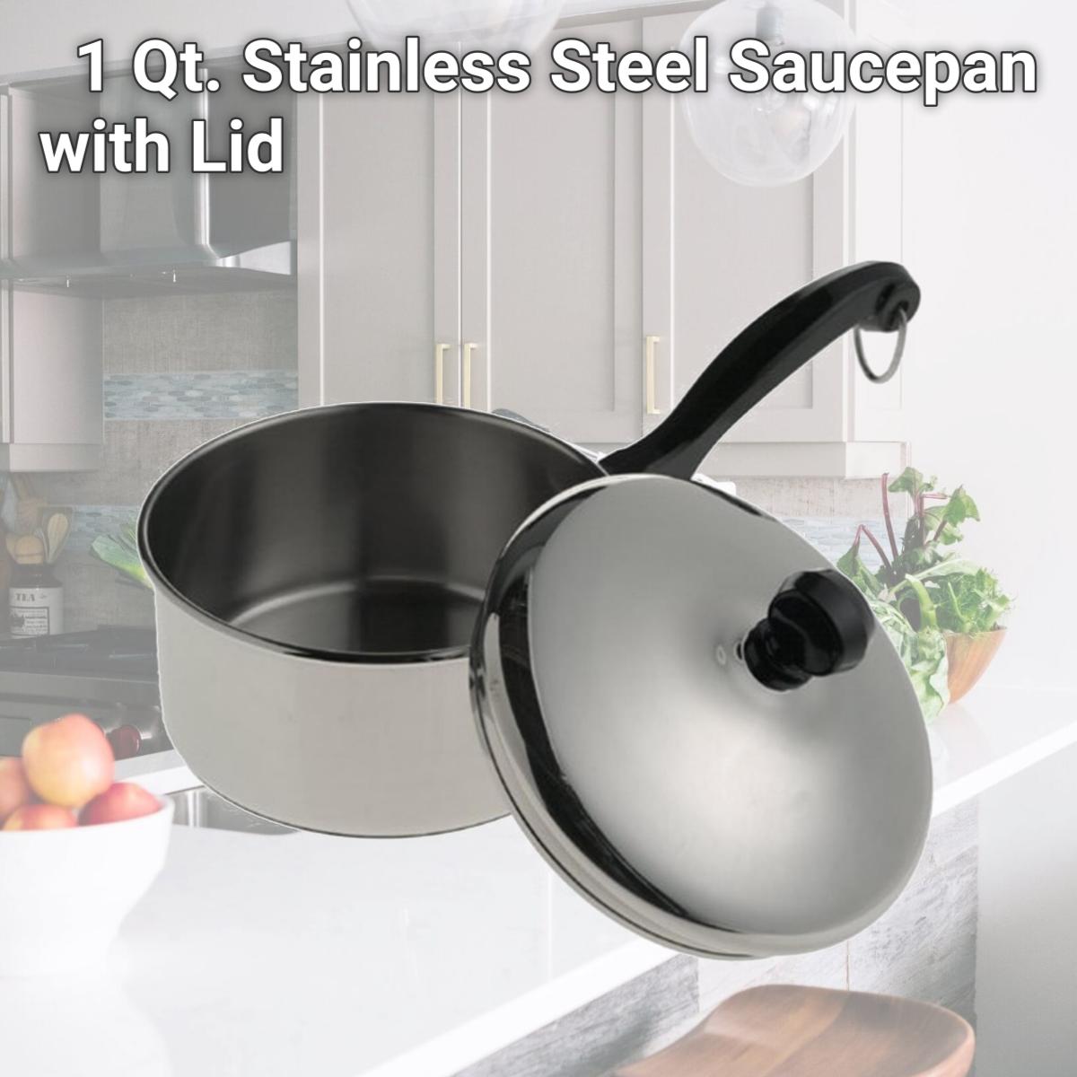 Picture of Farberware 50000 1 Qt. Stainless Steel Saucepan with Lid