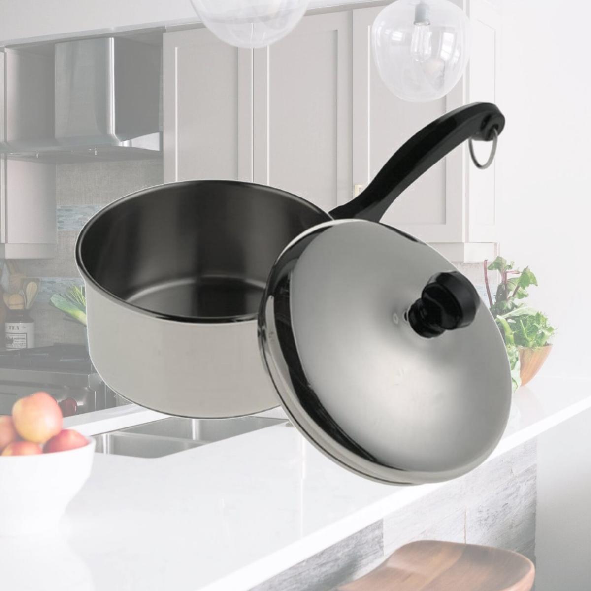 Picture of Farberware 50000 1 Qt. Stainless Steel Saucepan with Lid