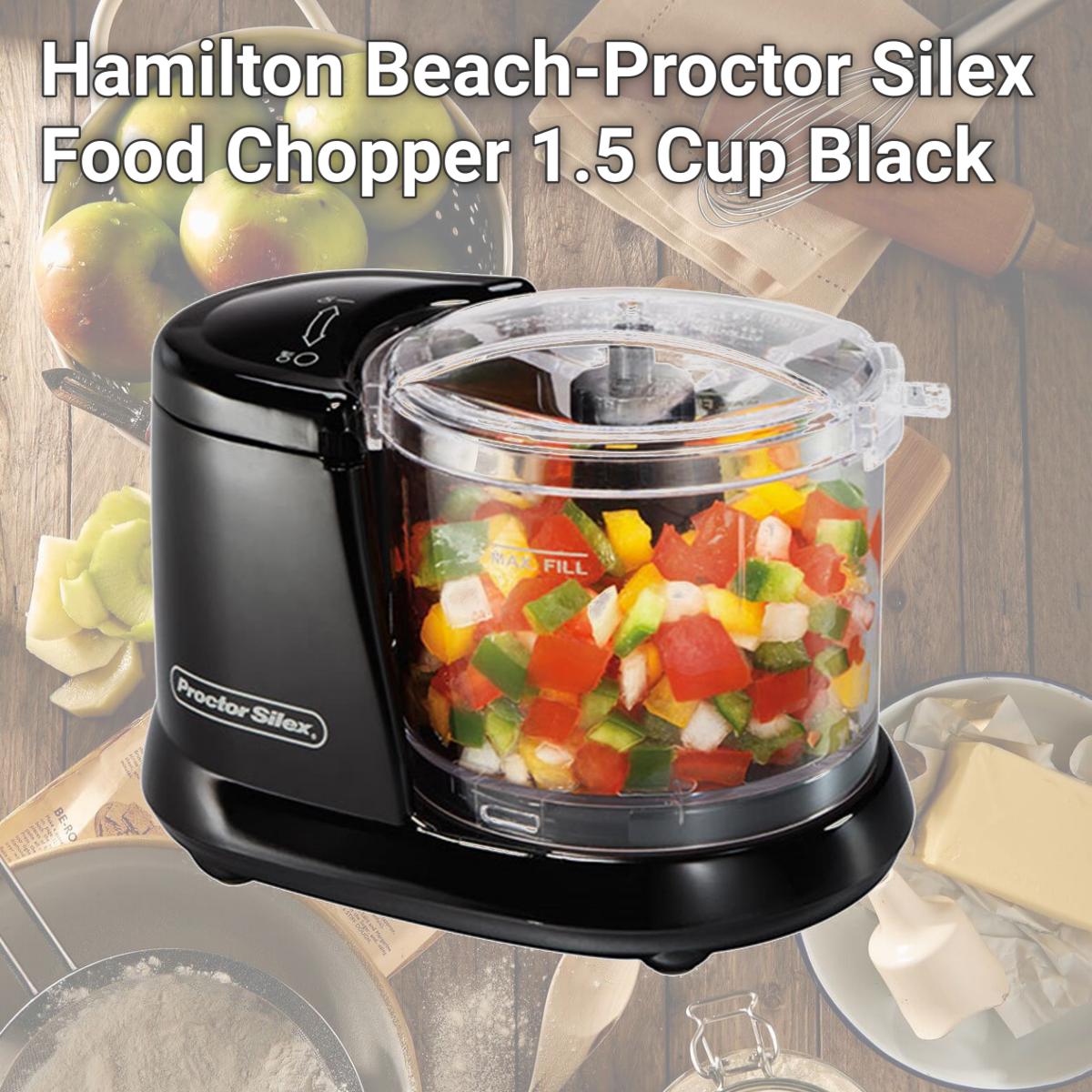 Picture of Hamilton Beach-Proctor Silex 72507 Food Chopper 1.5 Cup Black
