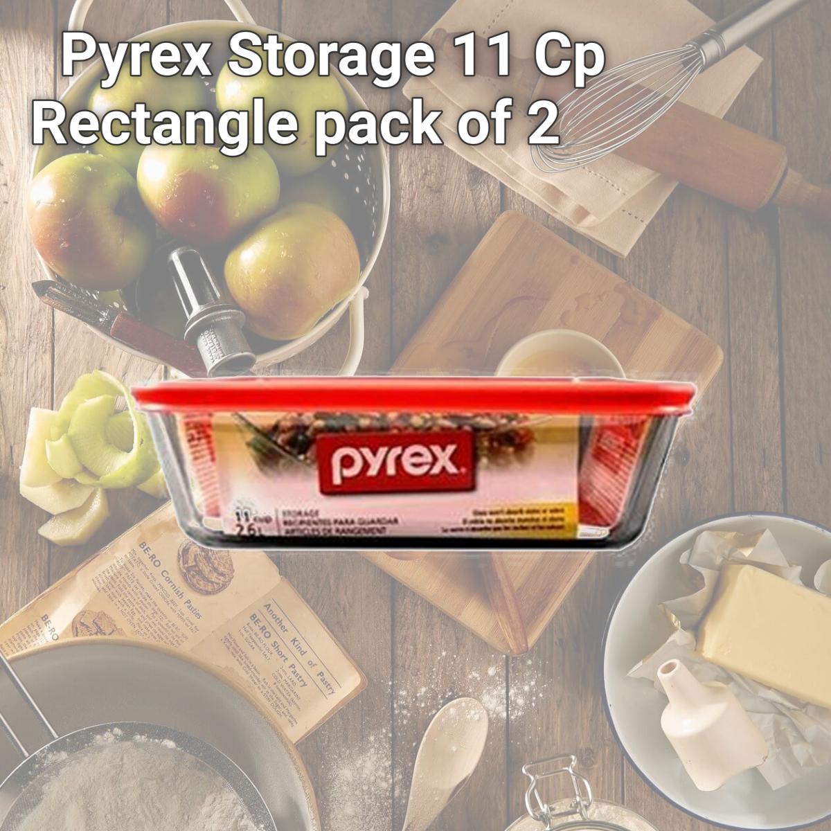 Picture of Dinnerware 1075451 Pyrex Storage 11 Cp Rectangle pack of 2