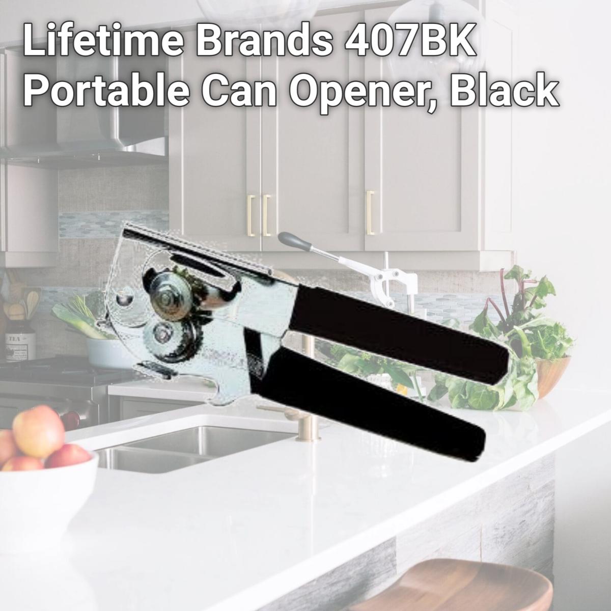 Picture of Lifetime Brands 407BK Portable Can Opener, Black