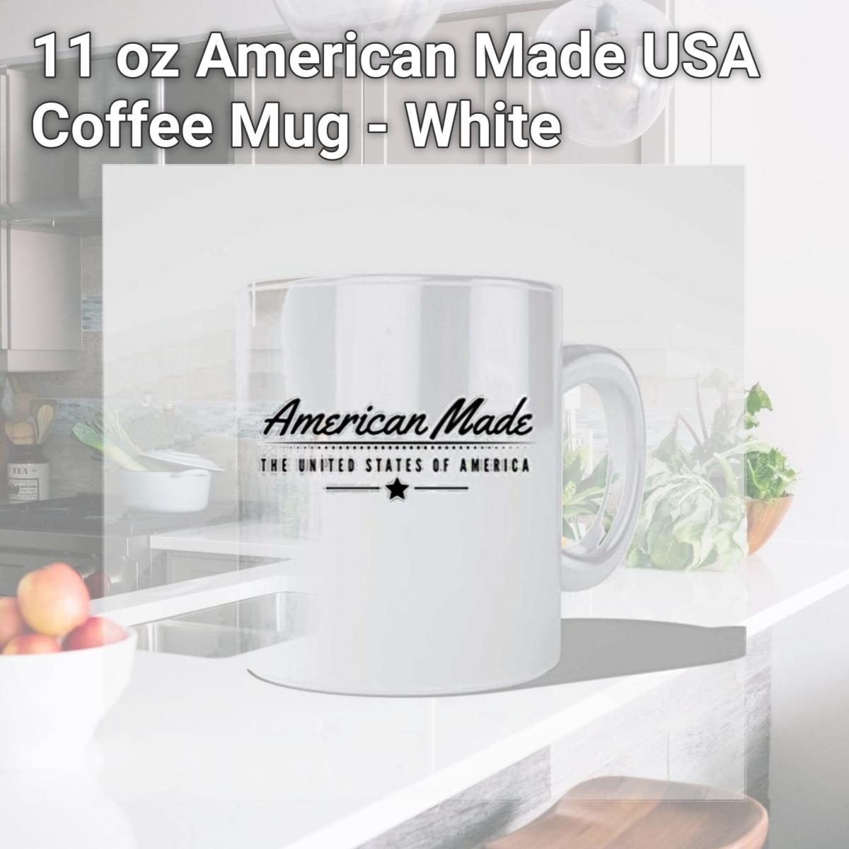 Picture of Imaginarium Goods CMG11-IGC-AMER2 11 oz American Made USA Coffee Mug - White