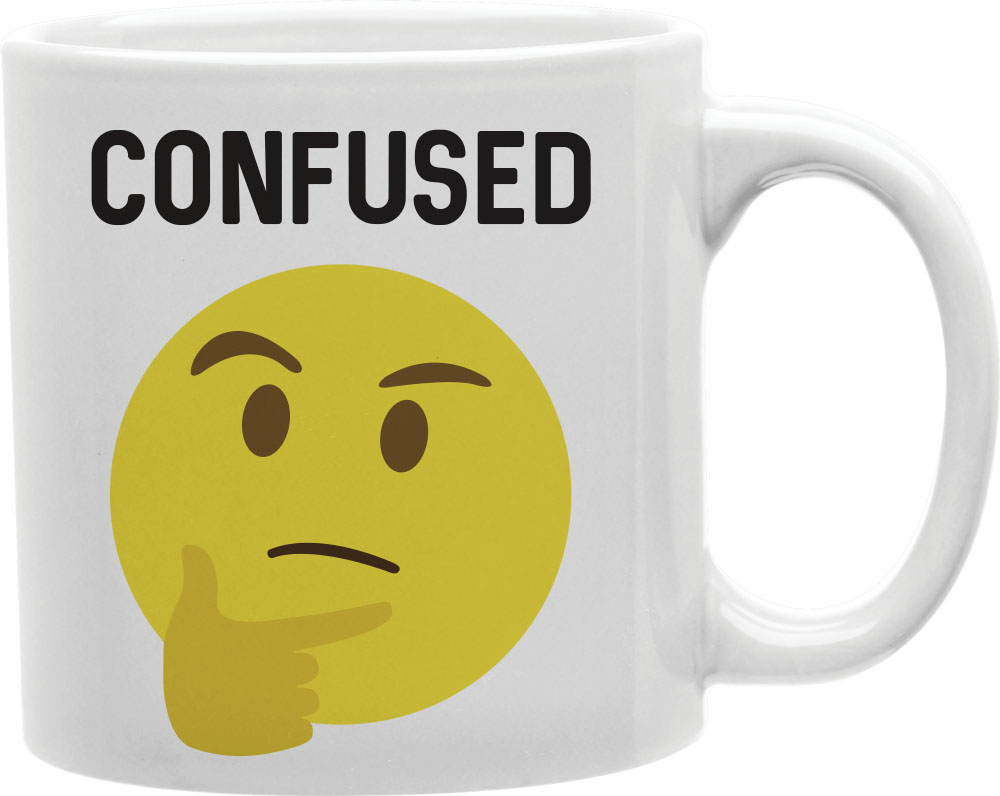 Cmg11-igc-confused Confused - Confused Worded Emoji Mug