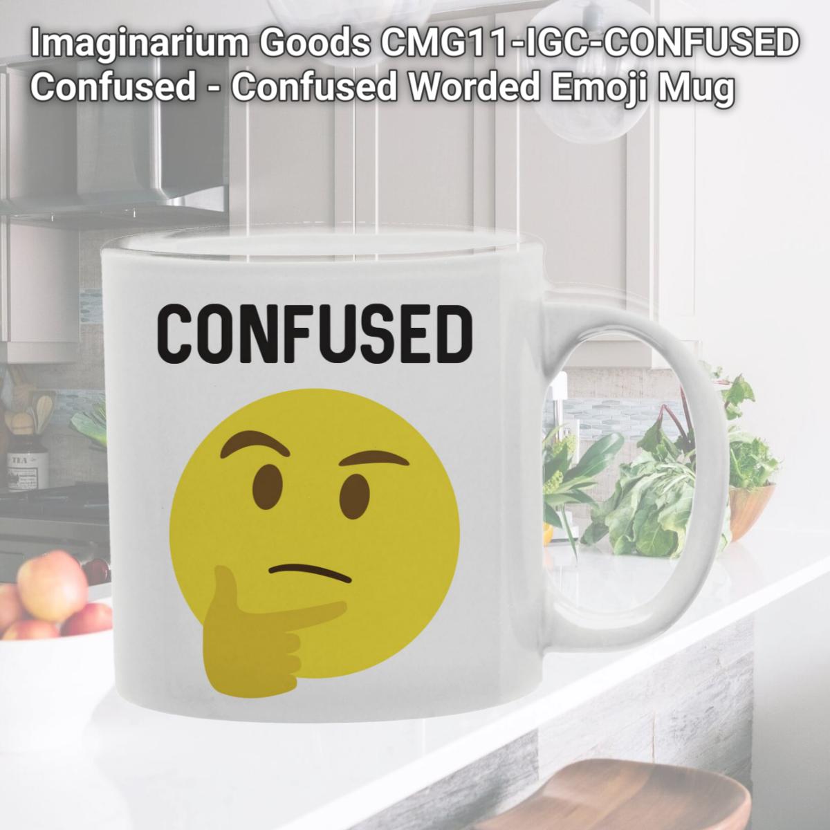 Picture of Imaginarium Goods CMG11-IGC-CONFUSED Confused - Confused Worded Emoji Mug