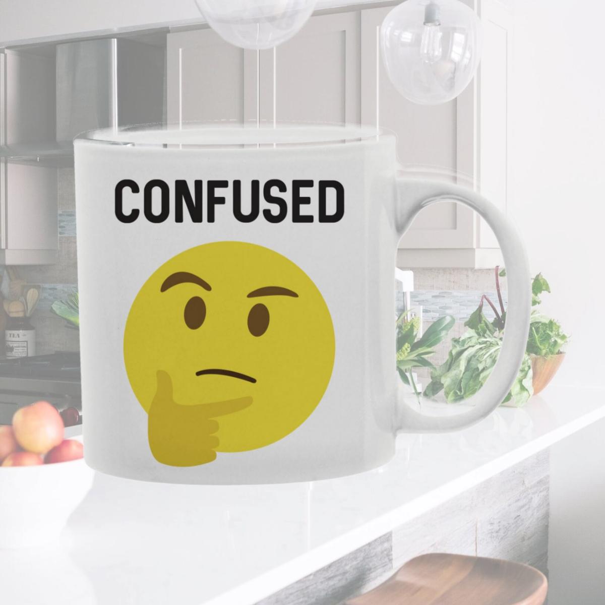 Picture of Imaginarium Goods CMG11-IGC-CONFUSED Confused - Confused Worded Emoji Mug