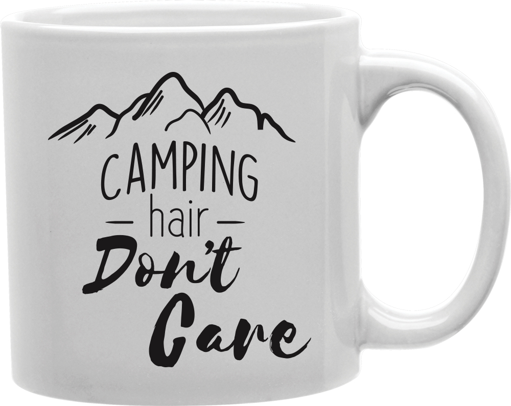 Cmg11-igc-chdcare2 Camping Hair Don T Care W - Moutains Mug