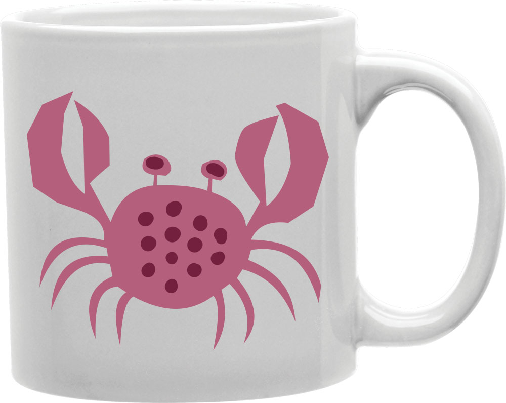 Cmg11-igc-crab2 Pink Dotted Crab Mug