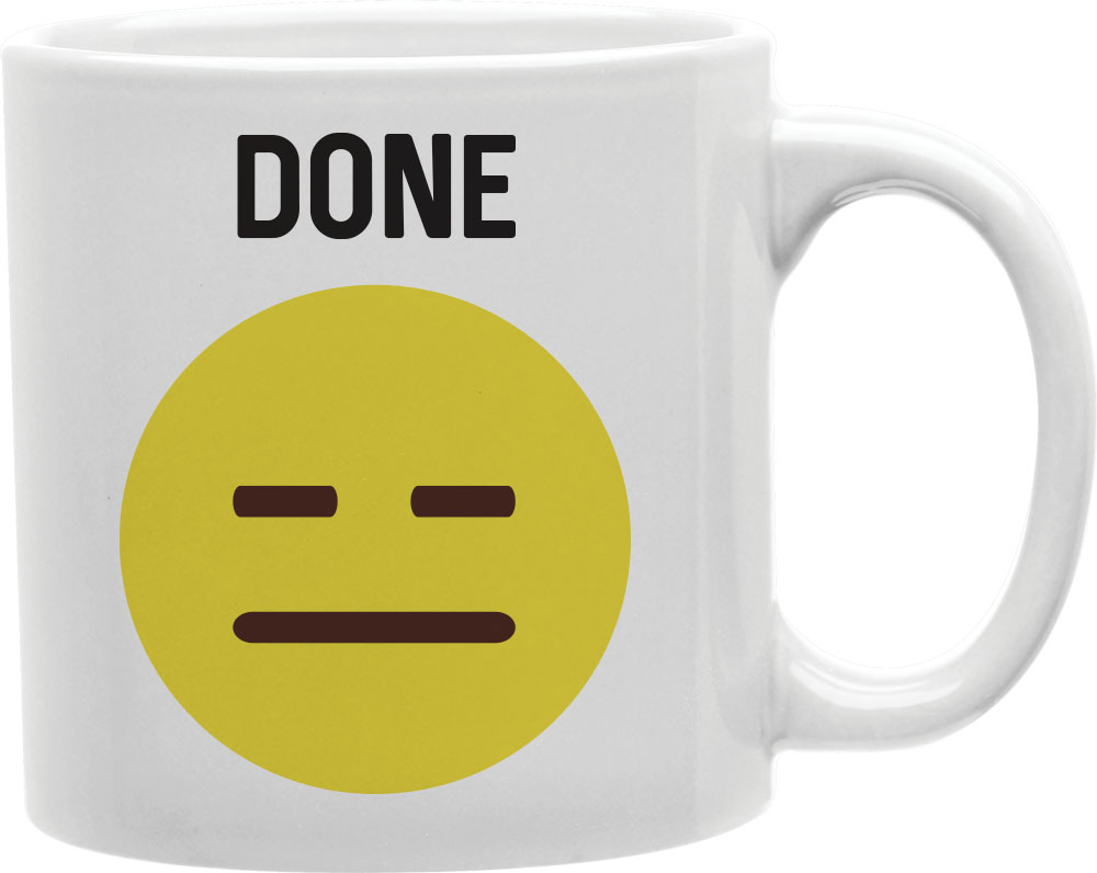 Cmg11-igc-done Done - Done Worded Emoji Mug