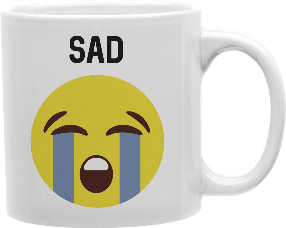Cmg11-igc-sad Sad - Sad Worded Emoji Mug