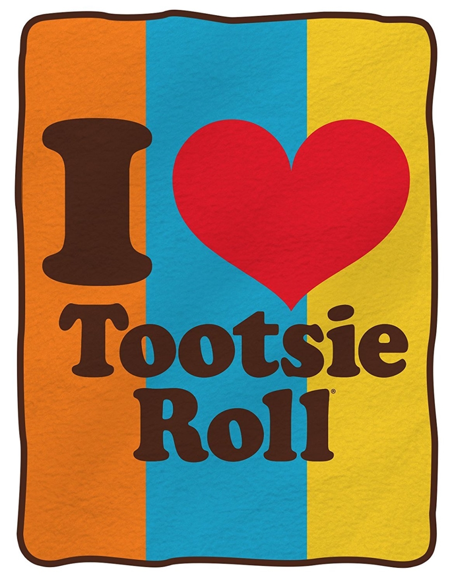 Cfb-tr-ihtr Fleece Blanket - I Love Tootsie Roll