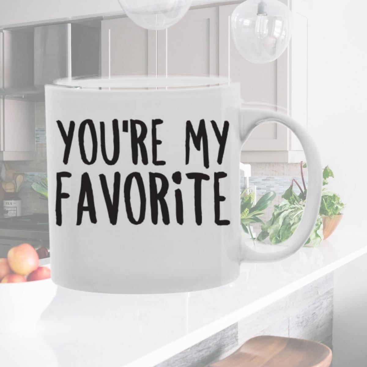 Picture of Imaginarium Goods CMG11-IGC-FAVORITE You are My Favorite 11 oz Ceramic Coffee Mug