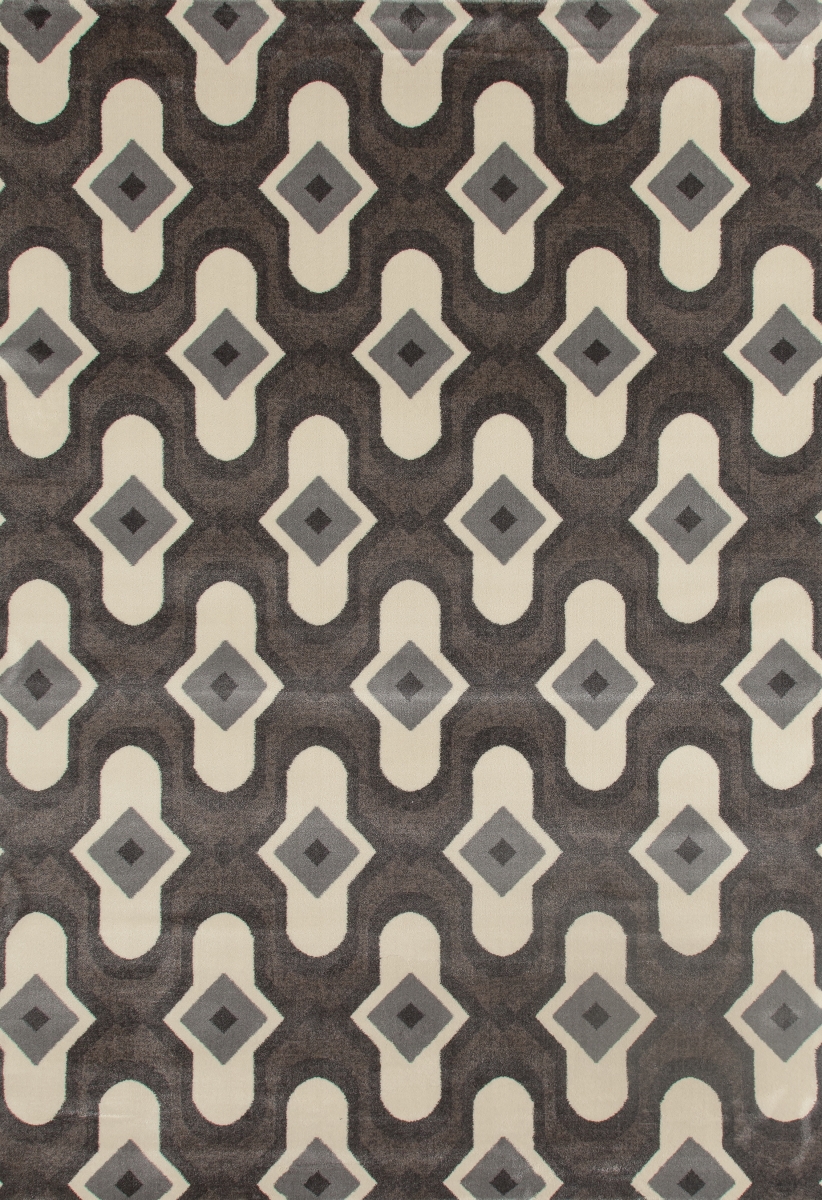 25047 4 X 6 Ft. Troy Collection Protector Woven Area Rug, Mushroom Brown