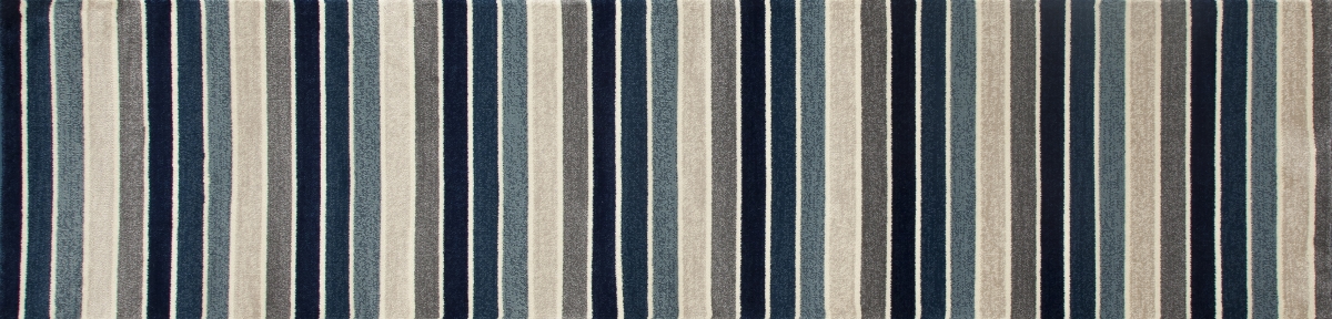 25573 2 X 8 Ft. Troy Collection Mainline Woven Area Rug Runner, Blue