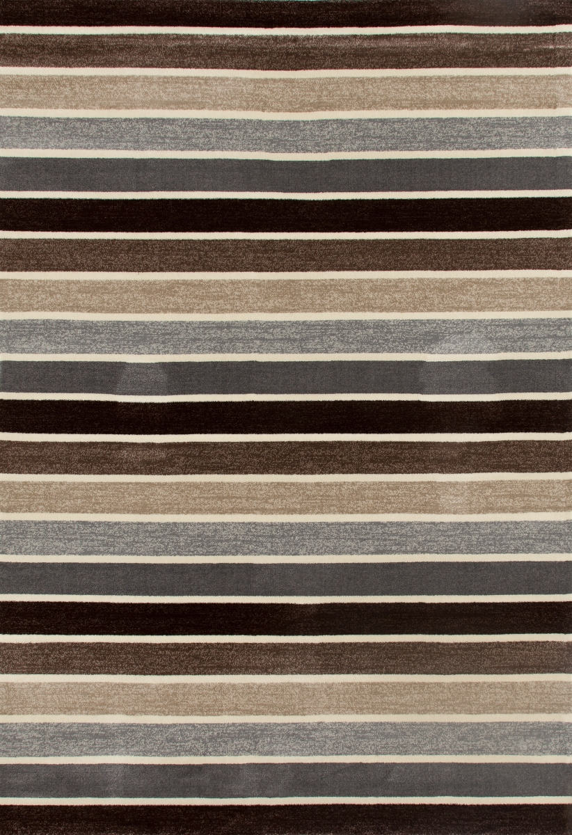 25689 5 X 8 Ft. Troy Collection Mainline Woven Area Rug, Brown