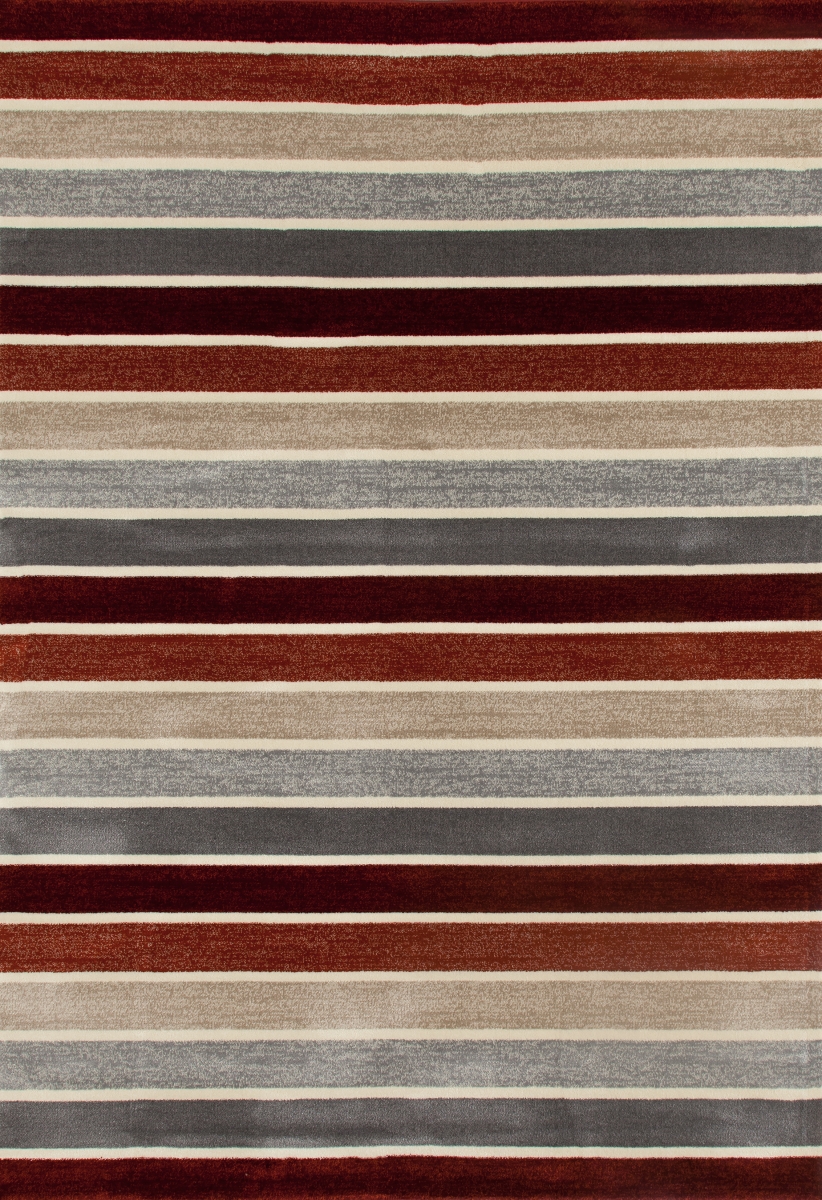 25740 2 X 4 Ft. Troy Collection Mainline Woven Area Rug, Red