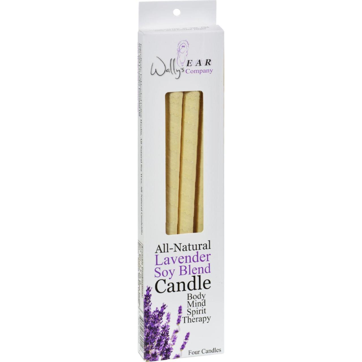Hg0115899 Ear Candles Lavender Paraffin - 4 Candles