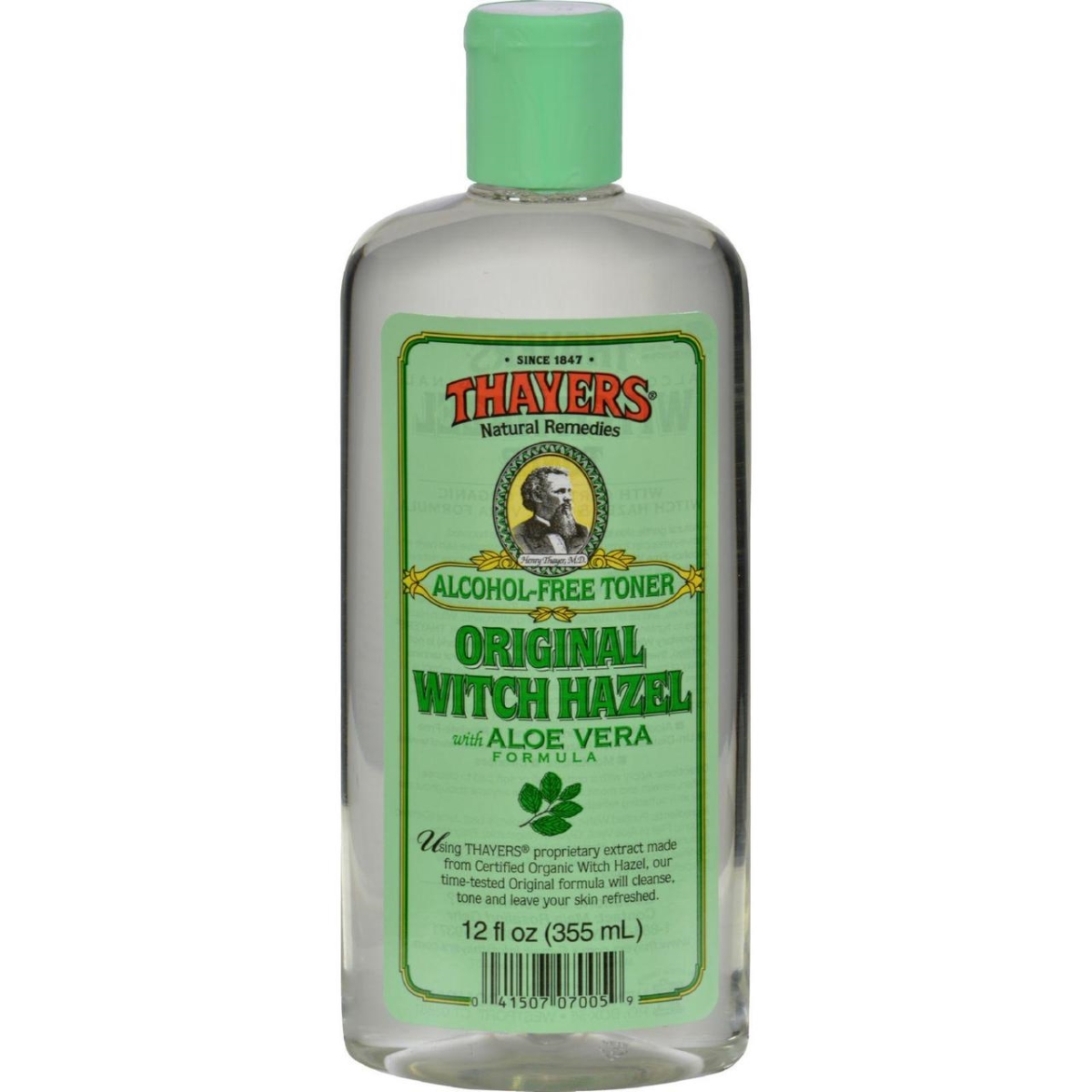 Hg0216432 12 Fl Oz Witch Hazel With Aloe Vera Original Alcohol Free
