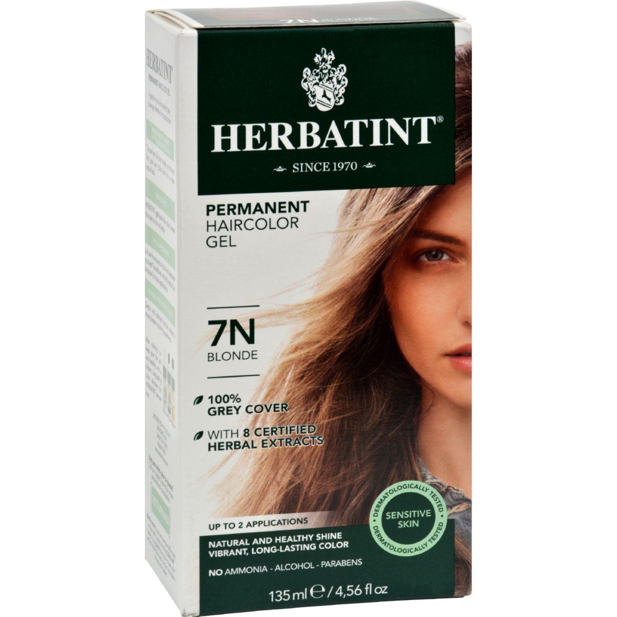 135 Ml Permanent Herbal Haircolor Gel, 7n Blonde