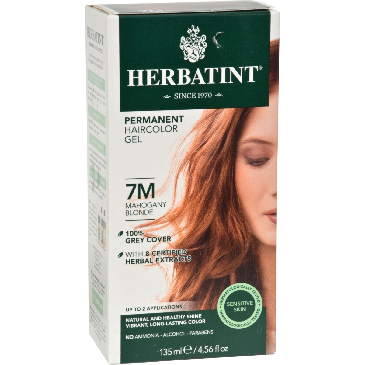 Hg0226878 135 Ml Permanent Herbal Haircolor Gel, 7m Mahogany Blonde