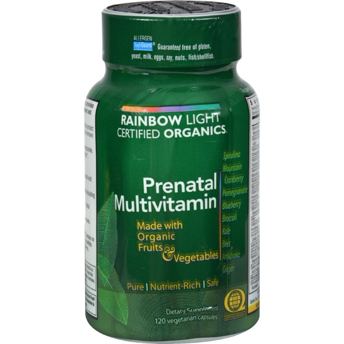 Hg0235564 Certified Organics Prenatal Multivitamin, 120 Vegetarian Capsules
