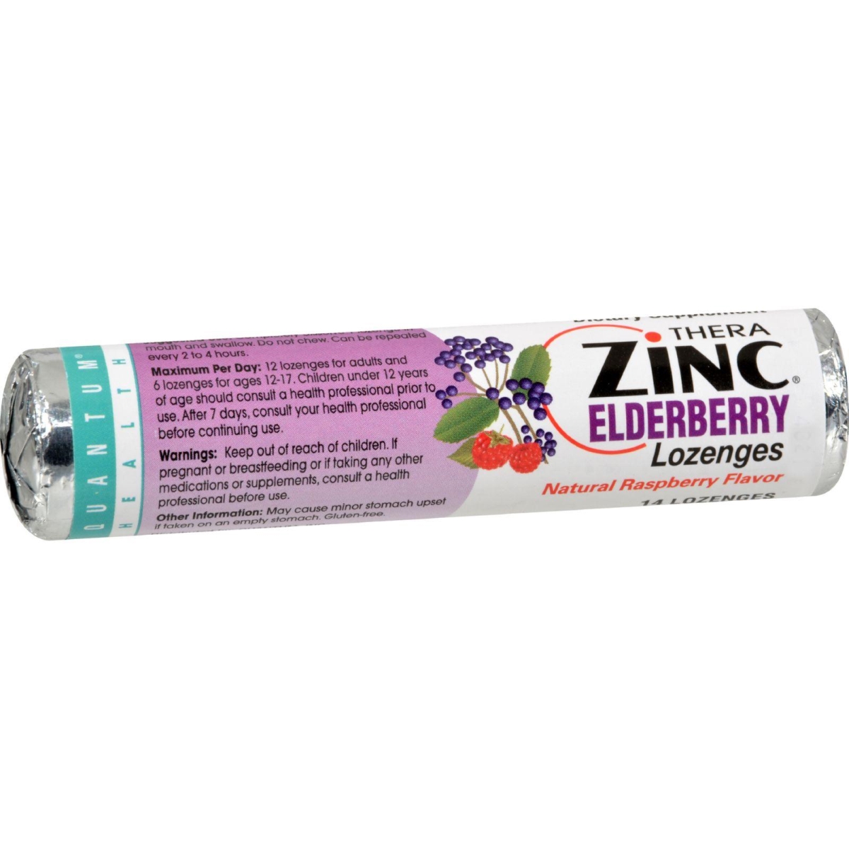 Hg0252767 1.2 Oz Zinc Lozenges Elderberry Raspberry, Case Of 12