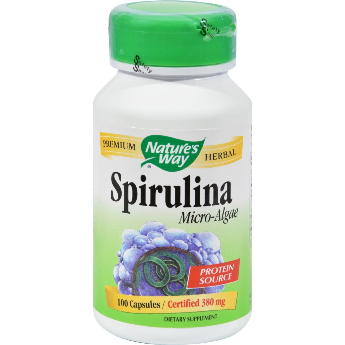 Hg0153288 Spirulina Micro-algae, 100 Capsules