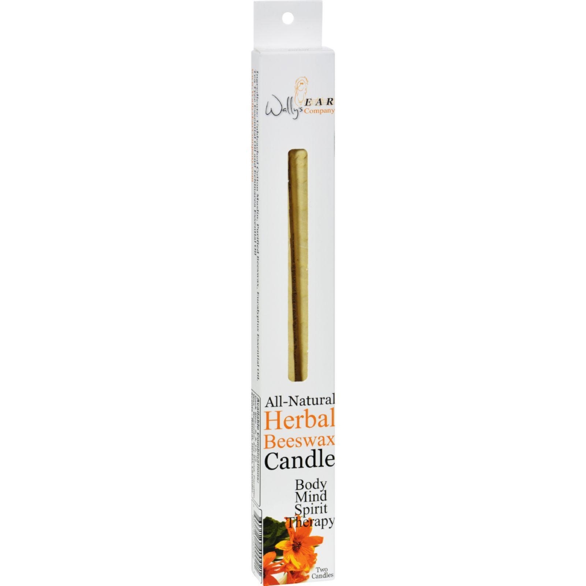 Hg0115956 Herbal Beeswax Candles - Pack Of 2