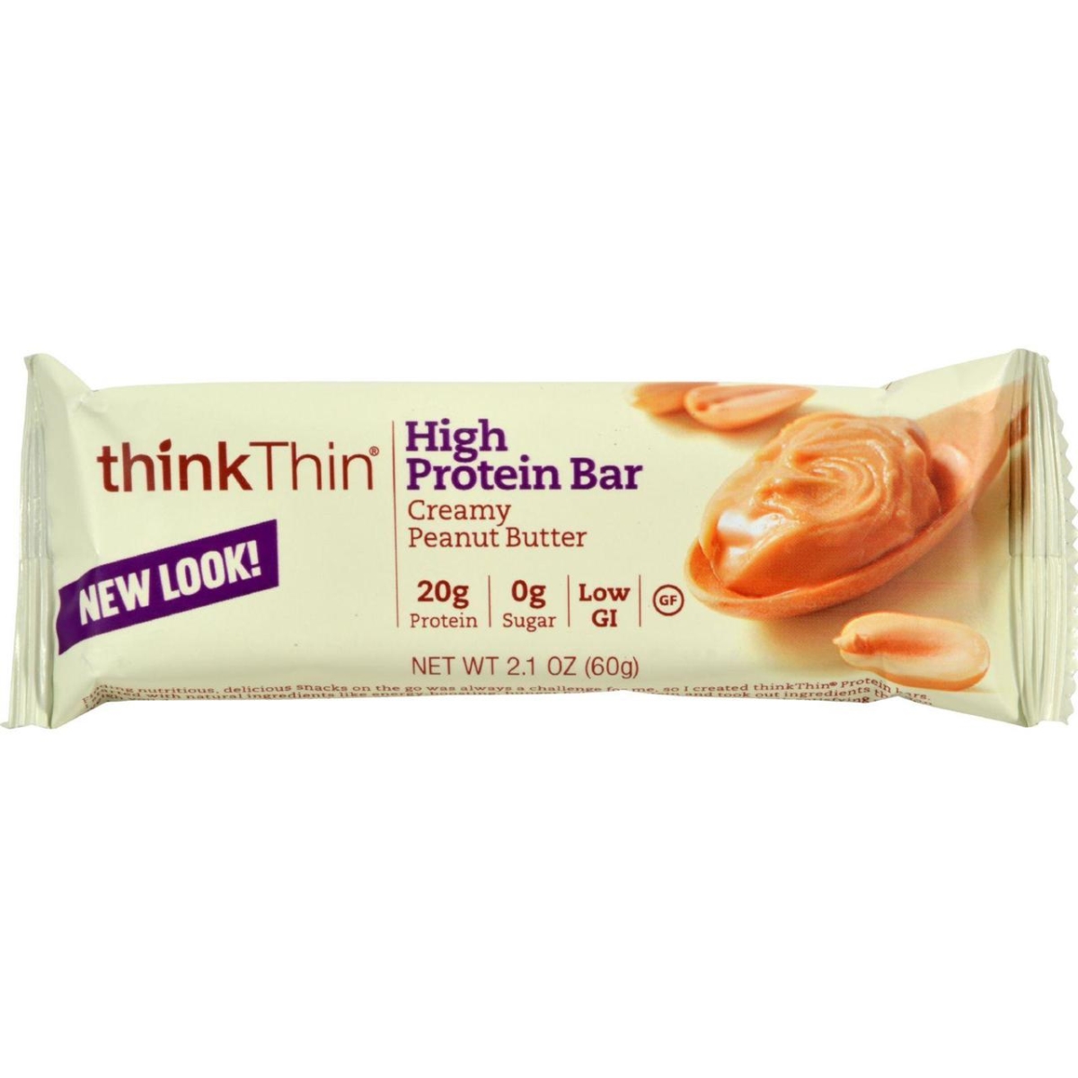 Hg0134155 2.1 Oz Thin Bar, Creamy Peanut Butter - Case Of 10