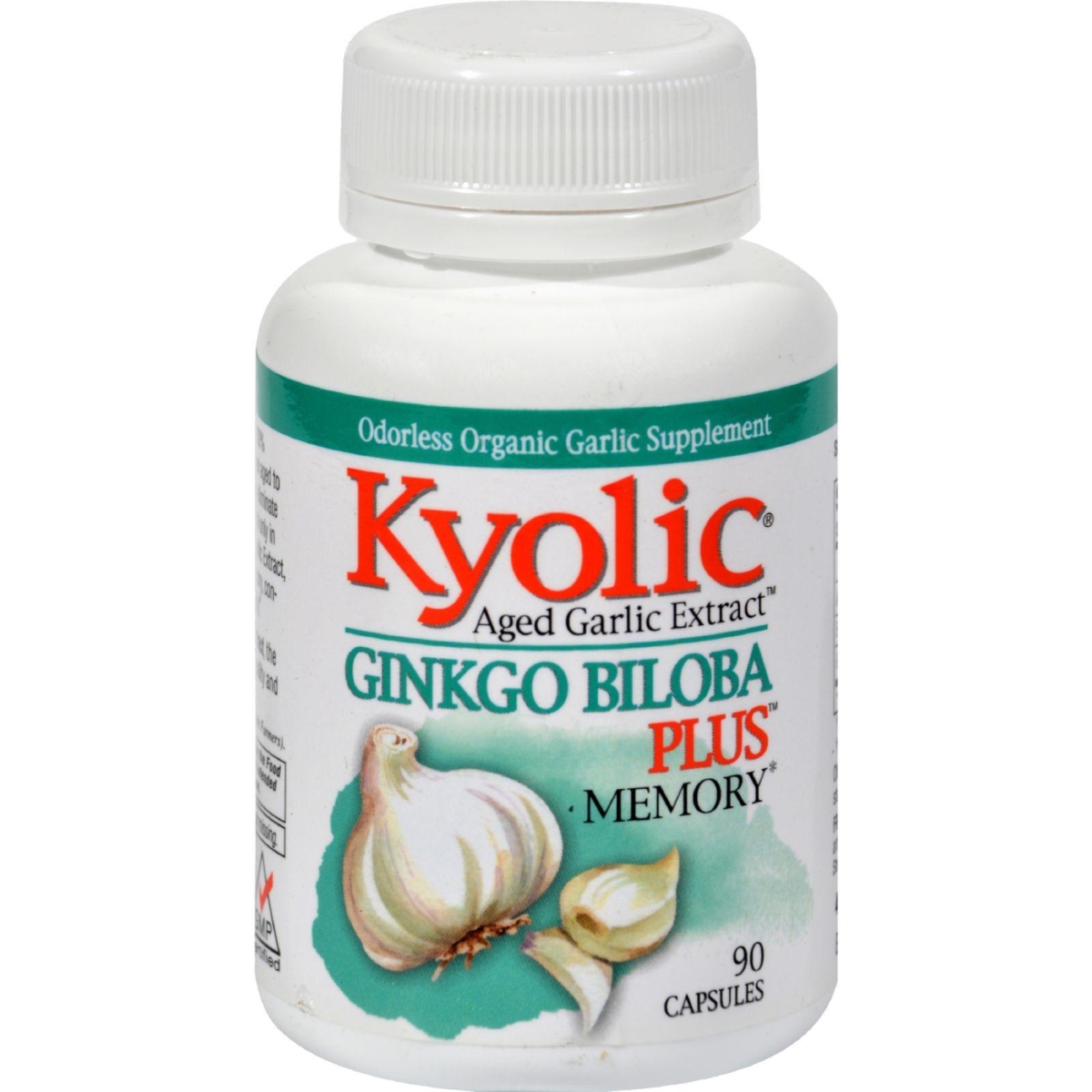Hg0103127 200 Mg Aged Garlic Extract Ginkgo Biloba Plus Memory, 90 Capsules