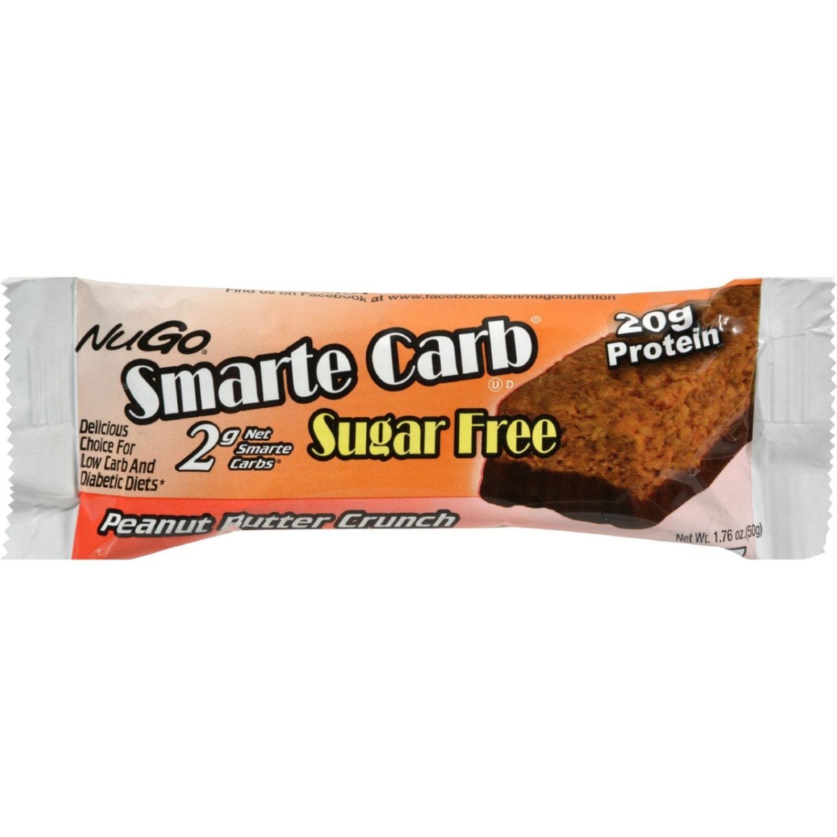 Hg0427781 1.76 Oz Smarte Carb Bar, Peanut Butter Crunch - Case Of 12
