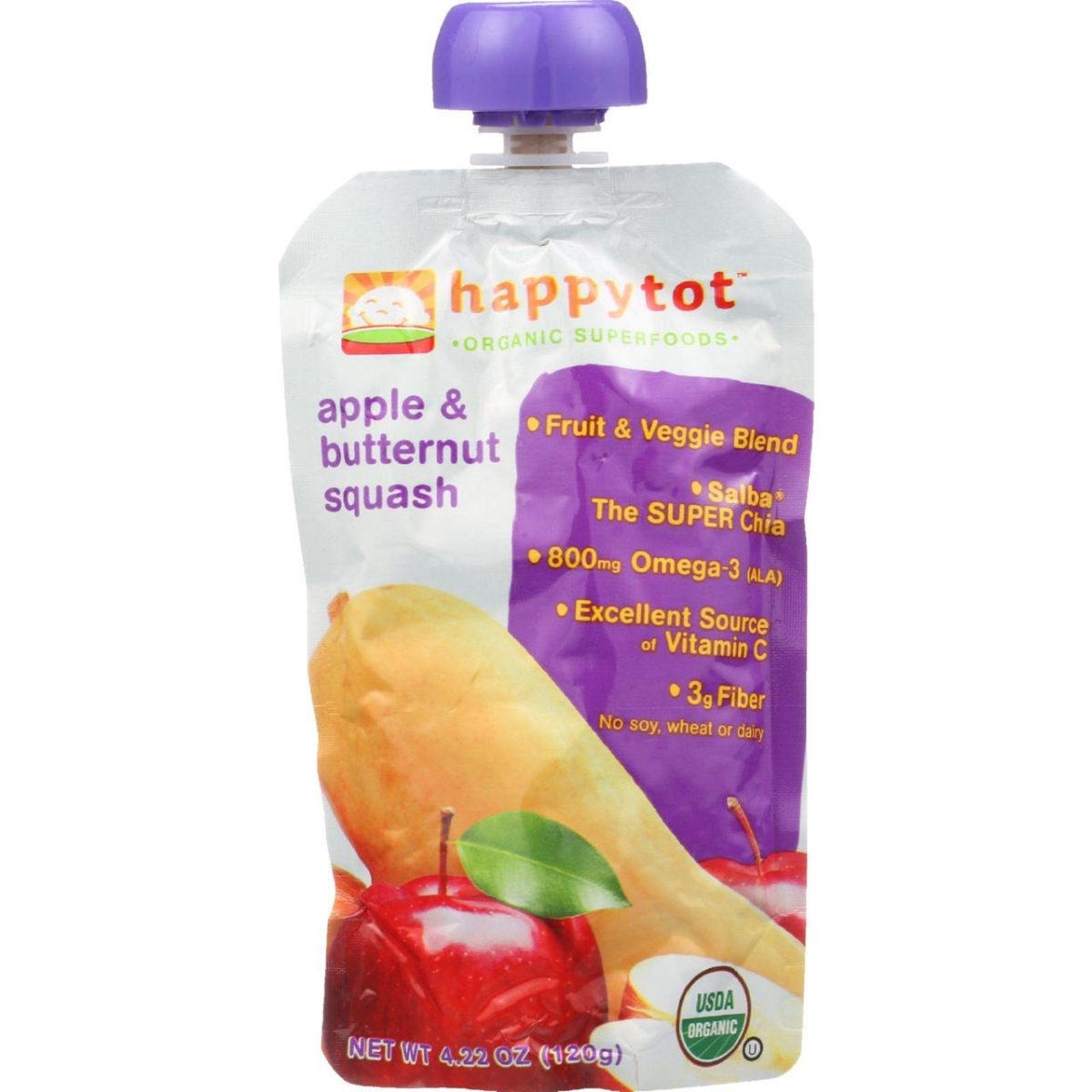 Hg0208777 4.22 Oz Organic Stage 4 Apple & Butternut Squash Toddler Food - Case Of 16