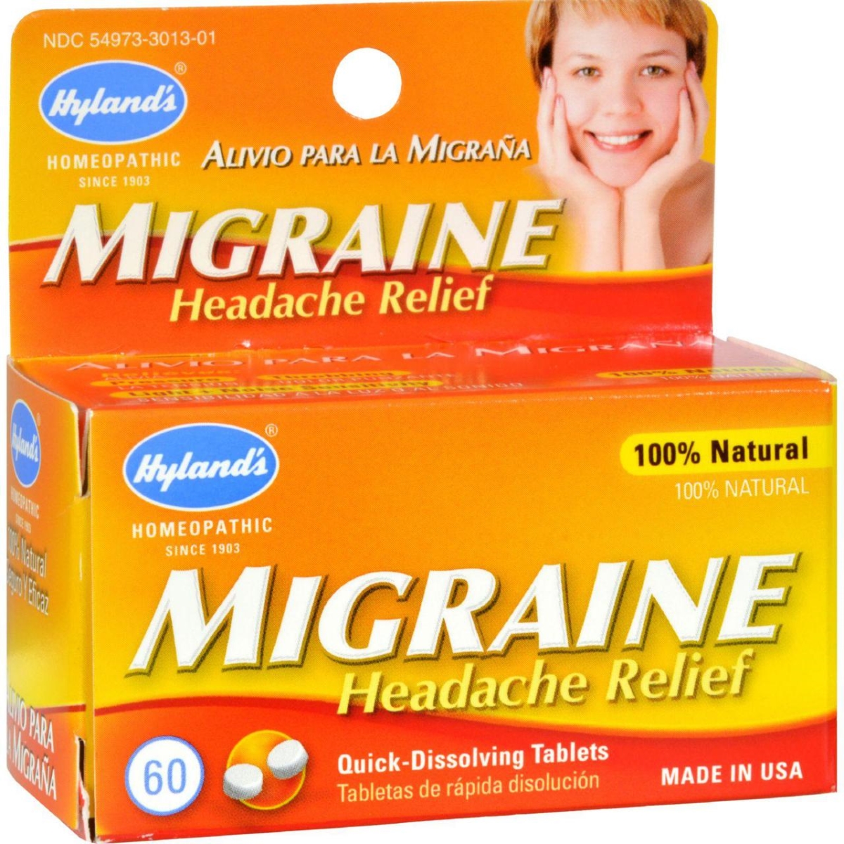 Hg0230516 Migraine Headache Relief, 60 Tablets