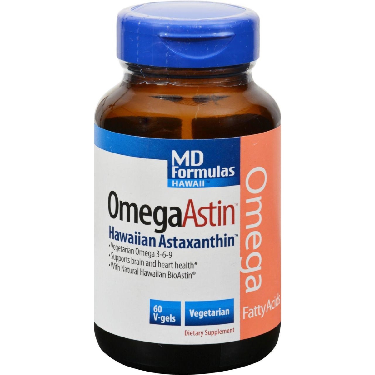 Hg0232850 Omegaastin With Pure Natural Astaxanthin - 60 Vegetarian Softgels