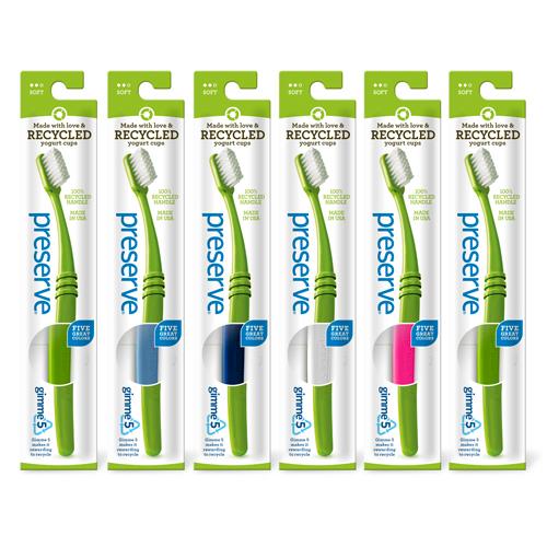 Hg0284026 Adult Soft Toothbrush With Mailer - Assorted Colors, Pack Of 6