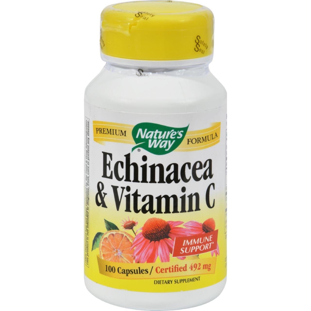 Hg0298208 492 Mg Echinacea & Vitamin C, 100 Capsules