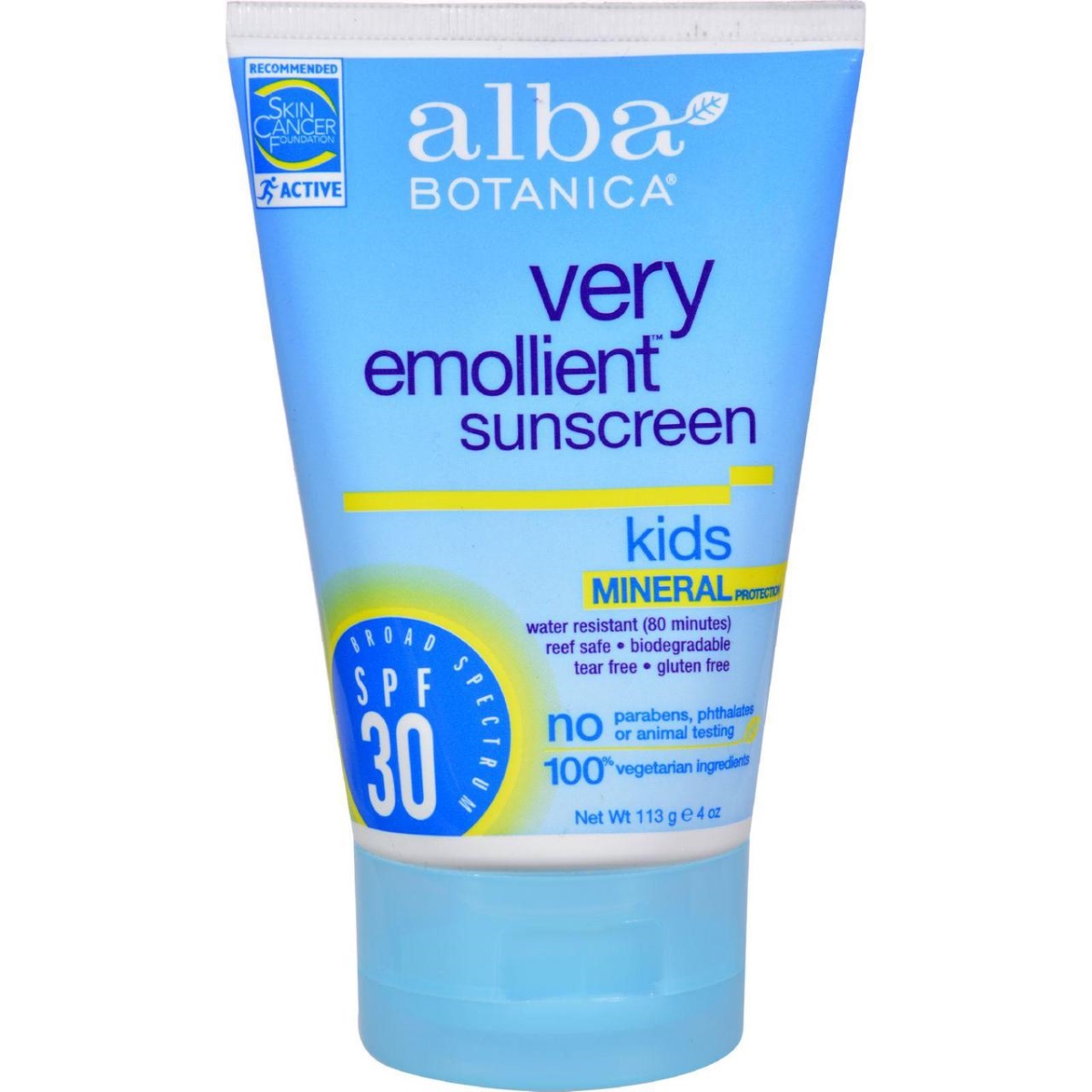 Hg0401521 4 Oz Very Emollient Natural Sun Block Mineral Protection Kids Spf 30