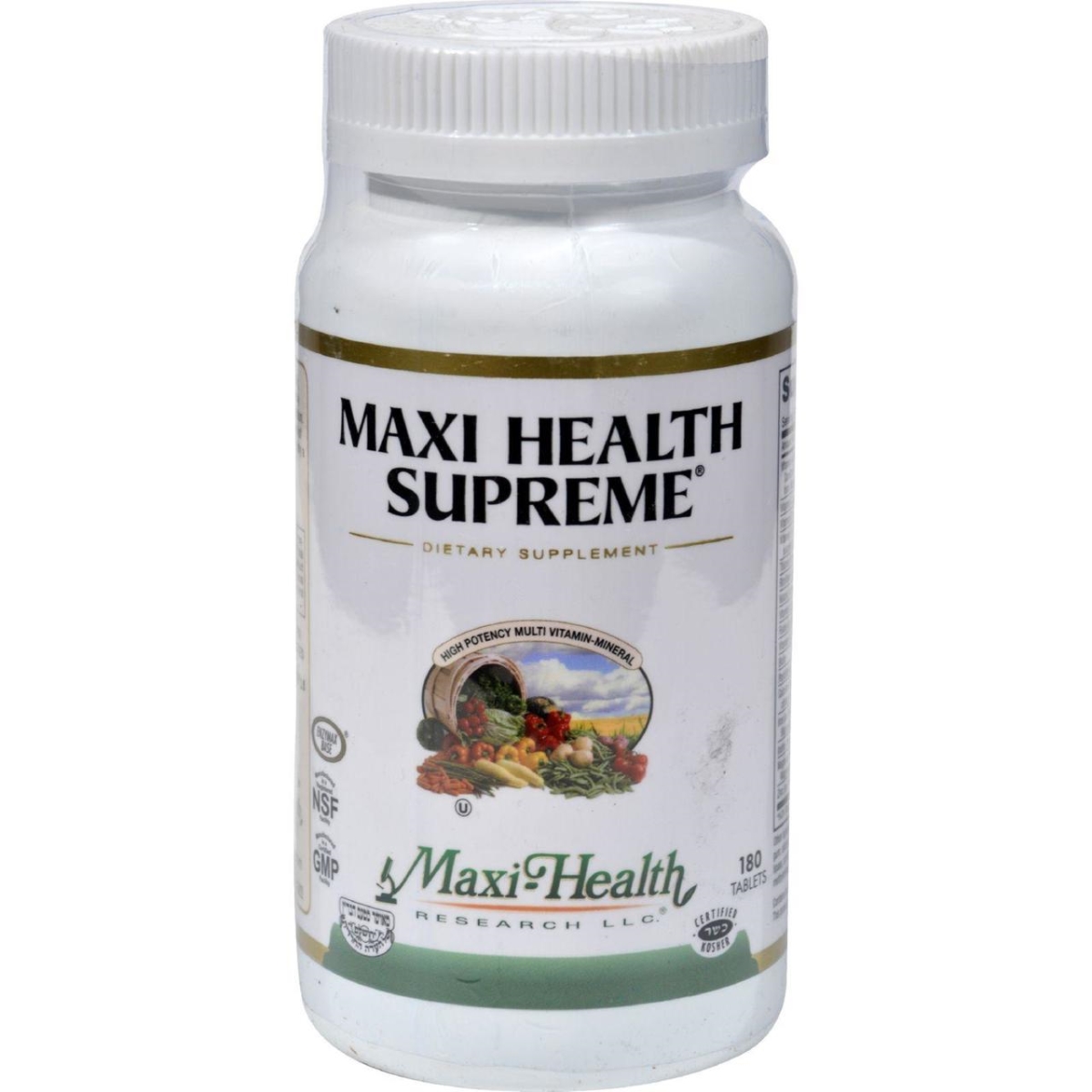Maxi Health Kosher Vitamins HG0423095 Maxi Health Supreme Vitamin & Mineral - 180 Tablets