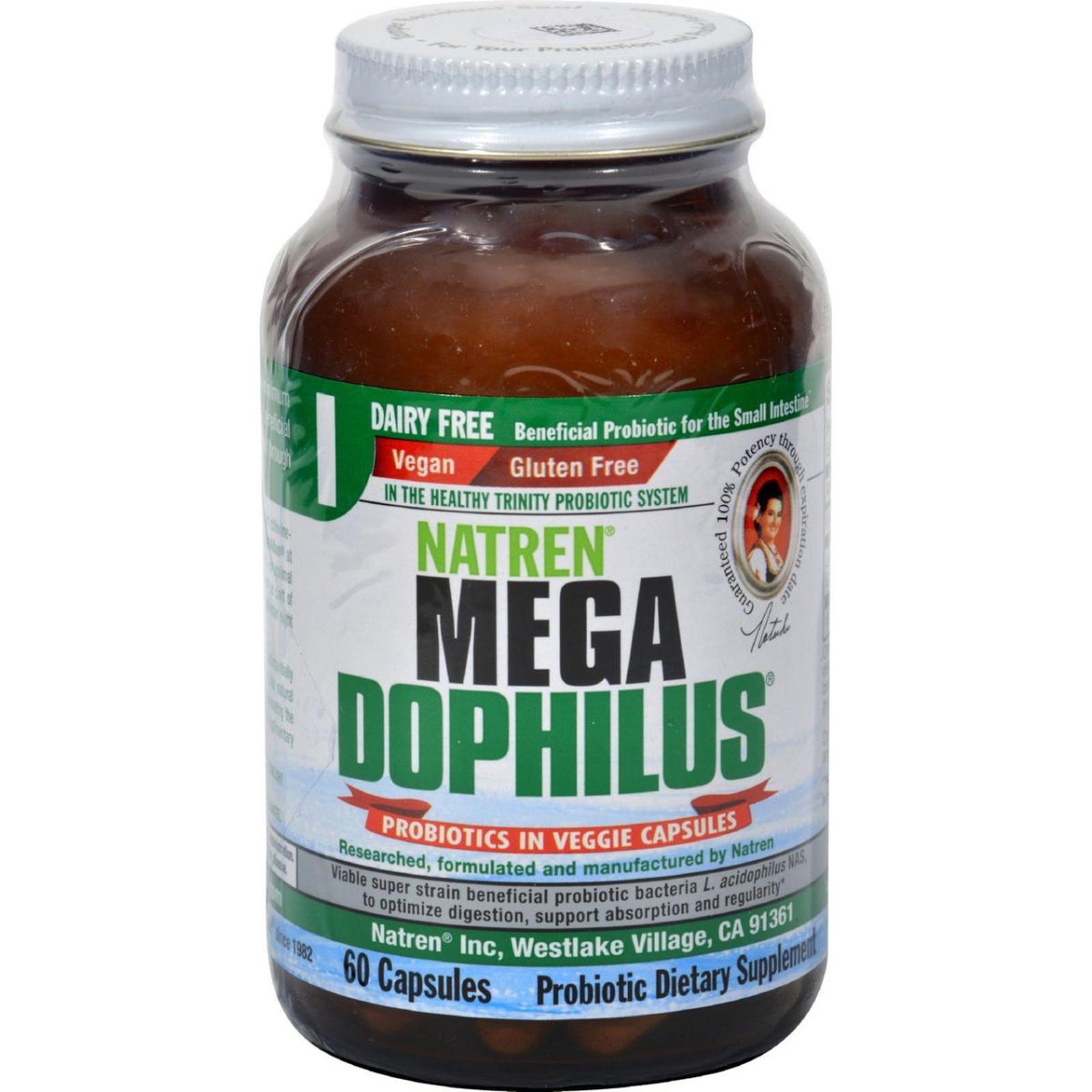 Hg0300004 Mega Dophilus Dairy Free - 60 Capsules