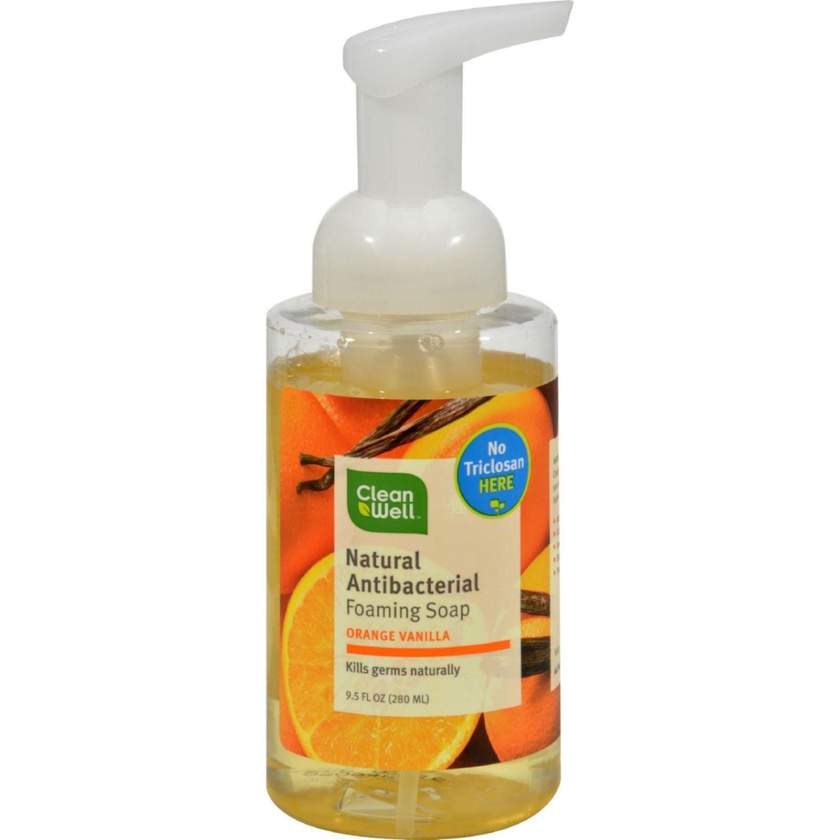 Hg0341503 9.5 Fl Oz All-natural Antibacterial Foaming Hand Wash - Orange Vanilla
