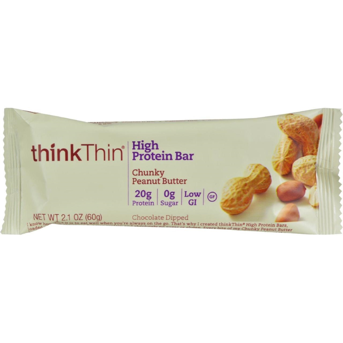 Hg0269878 2.1 Oz Thin Bar, Chunky Peanut Butter - Case Of 10